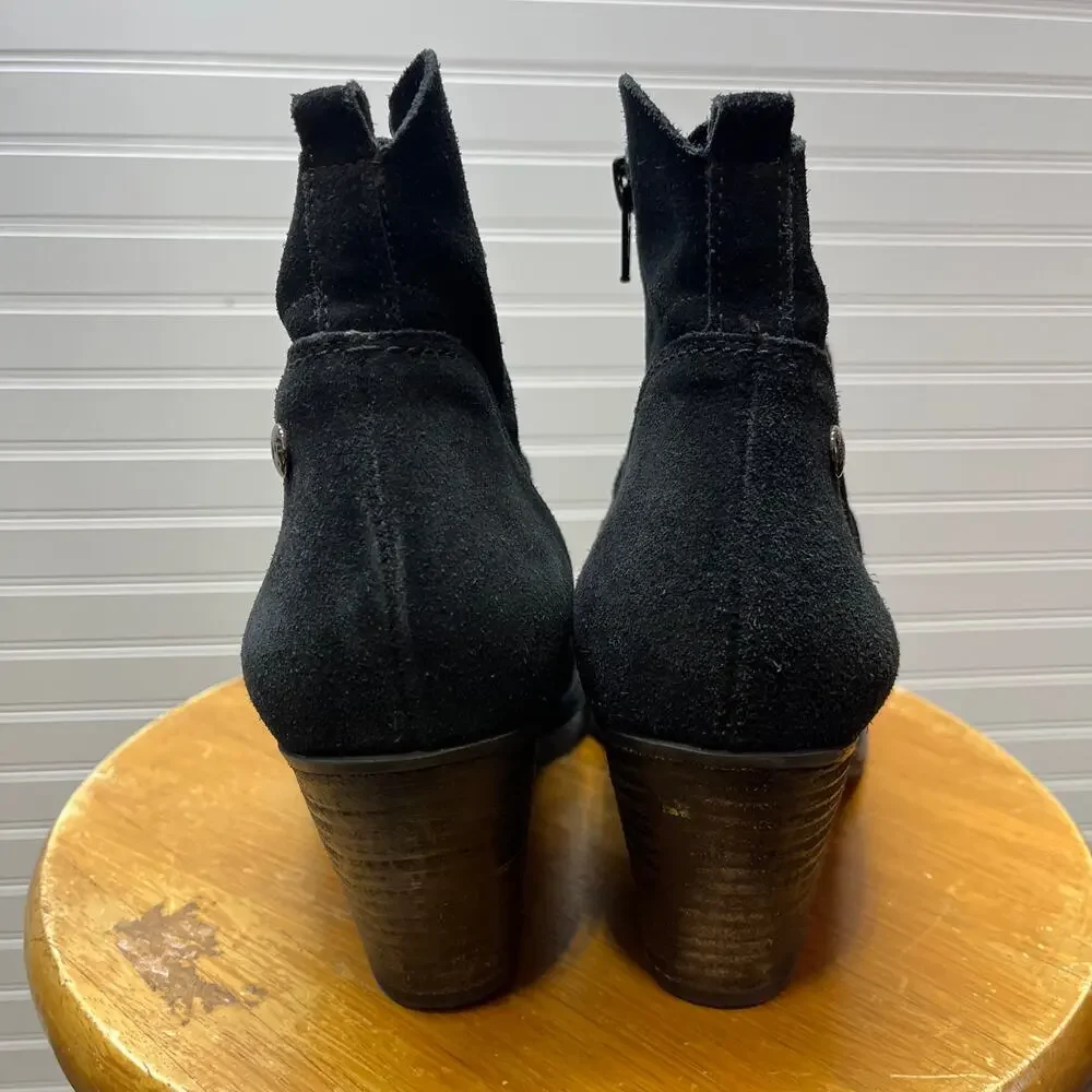 Paul Green Suede Echt Leder Ankle Bootie Size 6.5